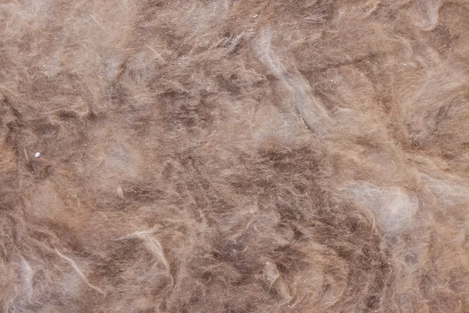Detailed close-up view of brown wool texture, ideal for backgrounds.